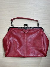 NUEVO SIN ETIQUETAS Vintage ESTILO Retro Bolsos de Mano Bloqueo de Beso Bandolera Cartera San Valentín Rojo