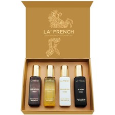 La French Oudh Unisex Perfume Set de Regalo 4 x 20 ml Larga Duración Eau de Parfum