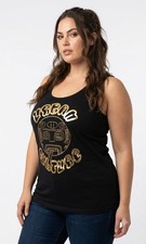 Camisa Urban CULTURA Muscle 100% Algodón, Diseño Único Negra Con DORADO