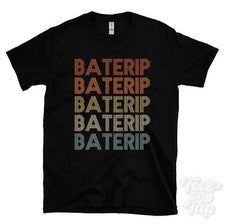 CAMISETA ESTILO RETRO REPETIDA BATERIP para hombre y mujer novedad genial nombre regalo