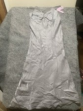 Vestido sin Mangas Wild Fable Para Mujer Iridiscente Gris Talla Mediana Nuevo con Etiquetas 0475