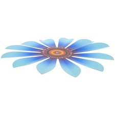 Arte de pared de metal decoración flor colgante adorno hogar hierro decoración