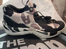 Zapatos de baloncesto Reebok ZPUMP Rise para hombre AQ9506 Stone Chlk White Black Shark RAROS