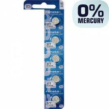 5 x Pilas Reloj Renata 377 1.55V SR626SW SR66 AG4 LR626 24mAh