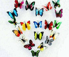 Mariposas Artificiales con Imán Decoraciones Hogar 12 24 36 100 Piezas/Pack Pieza