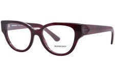 Marco de gafas Burberry BE2421 4115 para mujer a cuadros rojo borde completo 51 mm