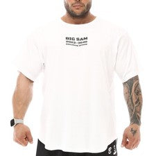 BIG SM SPORTSWEAR MUSCLEWEAR Ragtop Rag Top Camiseta Culturismo 3346-WHITE Blanco