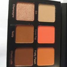 Paleta de sombras de ojos VIOLET VOSS Coral Pop tamaño completo nueva en caja 6 tonos