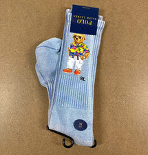 Polo Ralph Lauren Calcetines Para Hombres XL Playa Oso Medias Relleno Zapato Talla 12-17