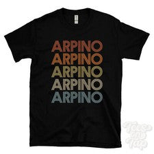 CAMISETA ARPINO ESTILO RETRO REPETIDO Hombre y Mujer Novedad Genial Nombre Regalo