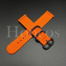 Correa de reloj de lona de nailon naranja 18 20 22 mm liberación rápida se adapta a Rolex EE. UU.