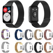 Correa de reloj de acero inoxidable milanés magnético para Huawei Watch Fit Smart Watch