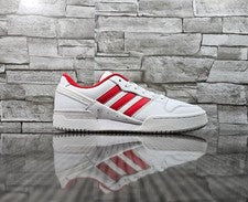 Hombre Adidas Team Court 2.0 STR Blanco Escarlata Reino Unido 8.5