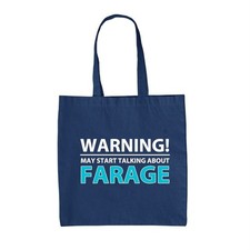 Warning Puede Hablar Farage - Lienzo Bolsa - Elecciones Reform Nigel Brexit Pm