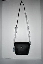 Bandolera Kate Spade Elsie de cuero granulado en negro #KE390 NUEVA CON ETIQUETAS