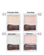 Resaltador Cezanne Pearl Glow 2,4 g con cepillo brillo luminoso maquillaje hecho en Japón