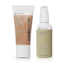 Dermasport Set de Cuidado de la Piel Nadadores: FPS 50 Protector Solar Facial Deportivo y Limpiador Facial