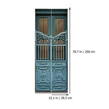 2 Piezas Pegatinas Mural PVC Reutilizables para Puerta Impermeable Extraíbles Decoración Dormitorio