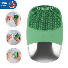 Cepillo eléctrico de silicona limpieza de la piel facial cuidado de la piel masajeador impermeable EE. UU.