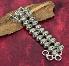 Brazalete de plata esterlina 925 con piedras preciosas de pirita apache dorada hecho a mano joyería regalo