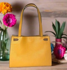 Bolso de hombro Kate Spade Lane grande de cuero granulado amarillo