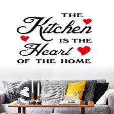 Pegatinas de pared de cocina extraíbles impermeables PVC corazón rojo calcomanías de pared decoración del hogar