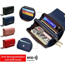 Bandolera para mujeres Bolso de hombro Cuero Bolsas para teléfono Portatarjetas Billetera Bolso de mano EE. UU.