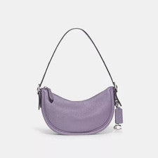 Bolso de hombro Coach para mujer de cuero granulado suave violeta claro Luna (CC439) - NUEVO CON ETIQUETAS