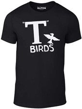 Camiseta T Birds Para Hombre - Divertida Retro Musical Años 70 Broma Grasa Vestido Elegante Moda