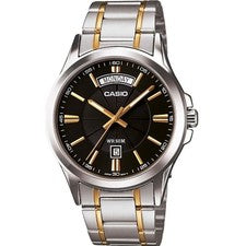 CASIO MTP-1381G-1AVDF OROLOGIO UOMO ACCIAIO DAY-DATE DATARIO 38mm SOTTOCOSTO