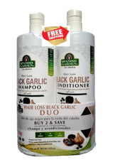 Champú acondicionador de ajo negro para pérdida de cabello Spanish Garden paquete dúo 32 fl oz cada uno