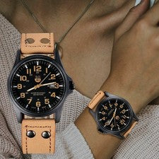 New soki leisure quartz watch fashion belt military watch student sports watch