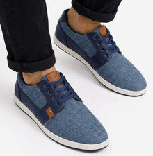 Zapatos informales para hombre de cuero cómodos con cordones para caminar entrenadores informales talla UK 6-11