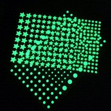 Pegatinas de Pared Decoración Hogar Brillan en la Oscuridad Estrellas Luminosas Adecuado