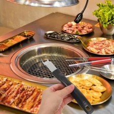 Juego de herramientas elevador de rejilla de barbacoa de 24 piezas de acero inoxidable para un manejo suave de la parril