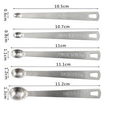 Herramienta Cuchara Medidora Alta Calidad 10 Acero Inoxidable Para Hornear Especias