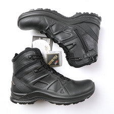 Botas negras HAIX Black Eagle Tactical 2.0 GTX con cremallera lateral media 340043 para hombre talla 9 W