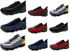 ZAPATOS PARA CORRER AMORTIGUADORES PARA HOMBRES GIMNASIO CORRER DEPORTES ZAPATILLAS SUELA BOTAS REINO UNIDO TALLA 019