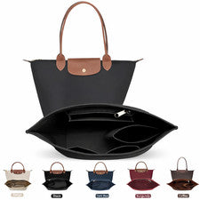 Bolsa de fieltro organizadora inserción para Longchamp bolso de mano cartera forro viaje maquillaje bolso