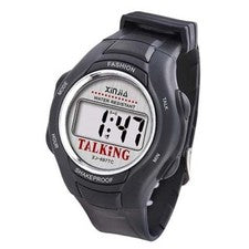 Orologio Parlante XJ-697Ti Anziani Bambini Non Vedenti Vocale Nero lac