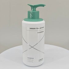 Champú activo profesional de té verde Amos 500 ml 16,9 oz cuidado voluminizador del cuero cabelludo