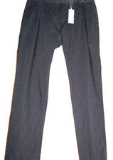 Pantalones de vestir informales VINCE azul marino a rayas para hombre talla US 38 EU 54