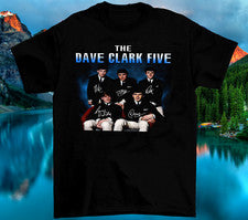 Camisa negra de todas las tallas The Dave Clark Five Signature Member Gift For Fan