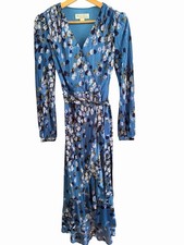 Hermoso vestido para mujer acordeón plisado, envolvente sintético, en capas, azul, púrpura XXS