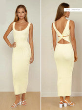 Maxi Vestido de Verano Para Mujer Informal Elástico Espalda Abierta Bandolera con Cami