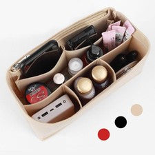 Inserto organizador de cartera de fieltro, moldeador de forro de bolso para bolsas rápidas y Neverfull