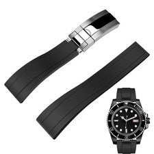 Nuevo 20mm 22mm Universal Rubber Silicona Relojes Pulseras Goma Correa de repuesto