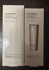 Suero facial y suero para ojos Global Beauty Care con vitamina C brillante