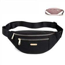 Riñonera Hombres Mujeres Moda Viaje Cintura Paquete Ligero Ajustable Cintura Bolso