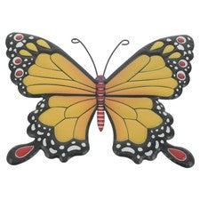 Colgantes de arte de pared de metal decoración de mariposas mariposas para el hogar